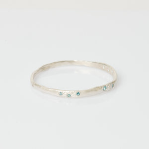 Aquamarine Organic Bangle